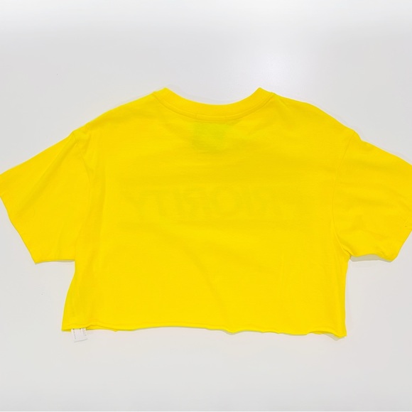 NWT Forever 21 Yellow USPS Priority Mail Short Sleeve Crop Top - Picture 3 of 10